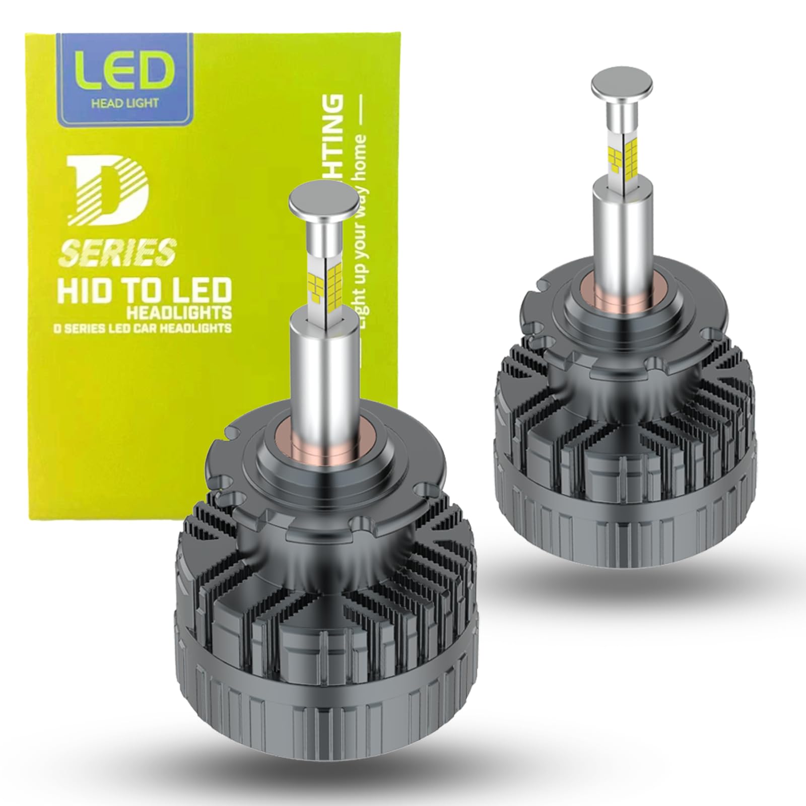 SageSunny Kit di conversione per fari auto D2S LED Bulb 360° 6000k bianco 110W, confezione da 2-24 mesi di garanzia