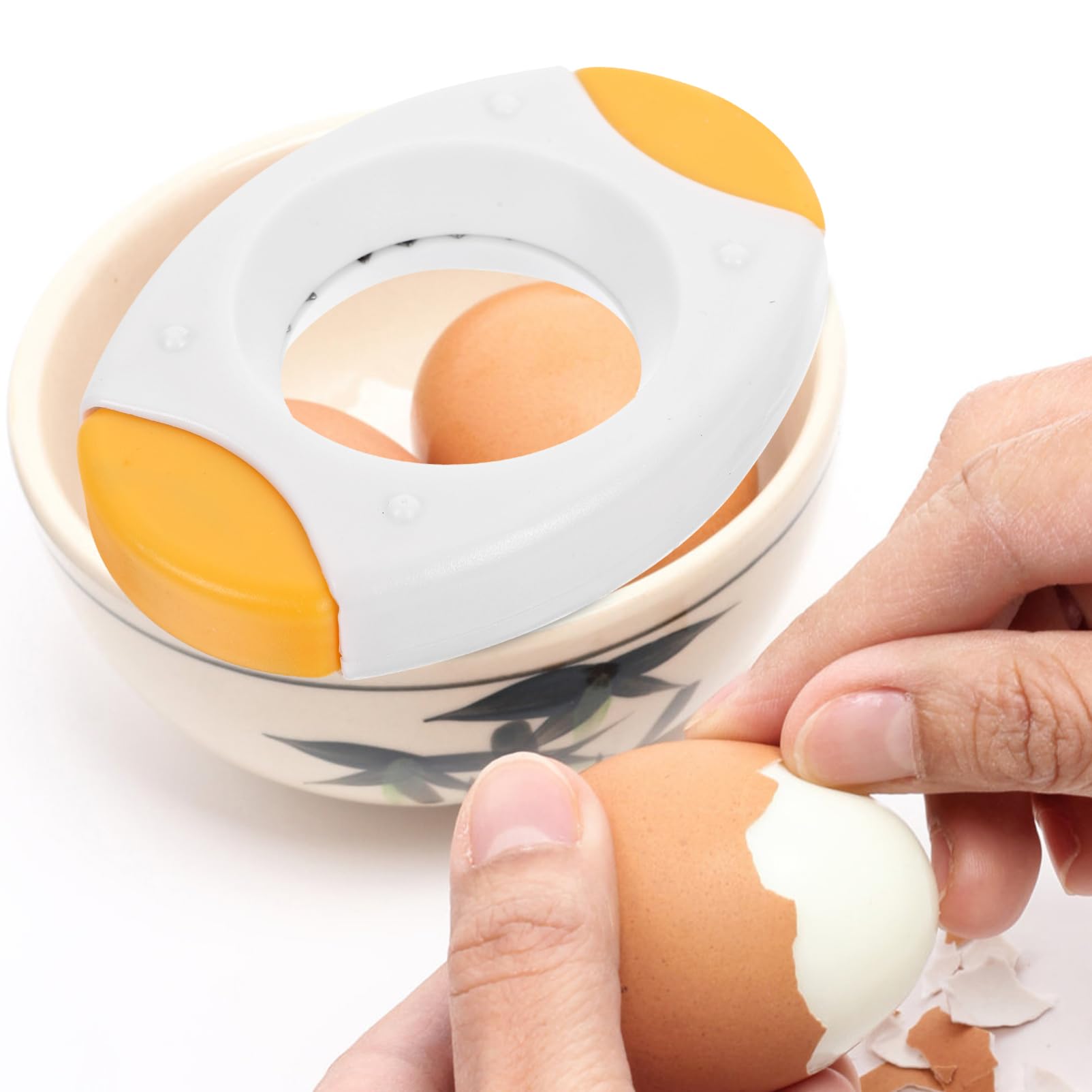 Zerodeko 8stücke Eieröffner Eiercracker Und Eierschneider Aus Edelstahl Für Gekochte Eier Eiertrennungshelfer Für Eiergerichte Für Küche Und Backen
