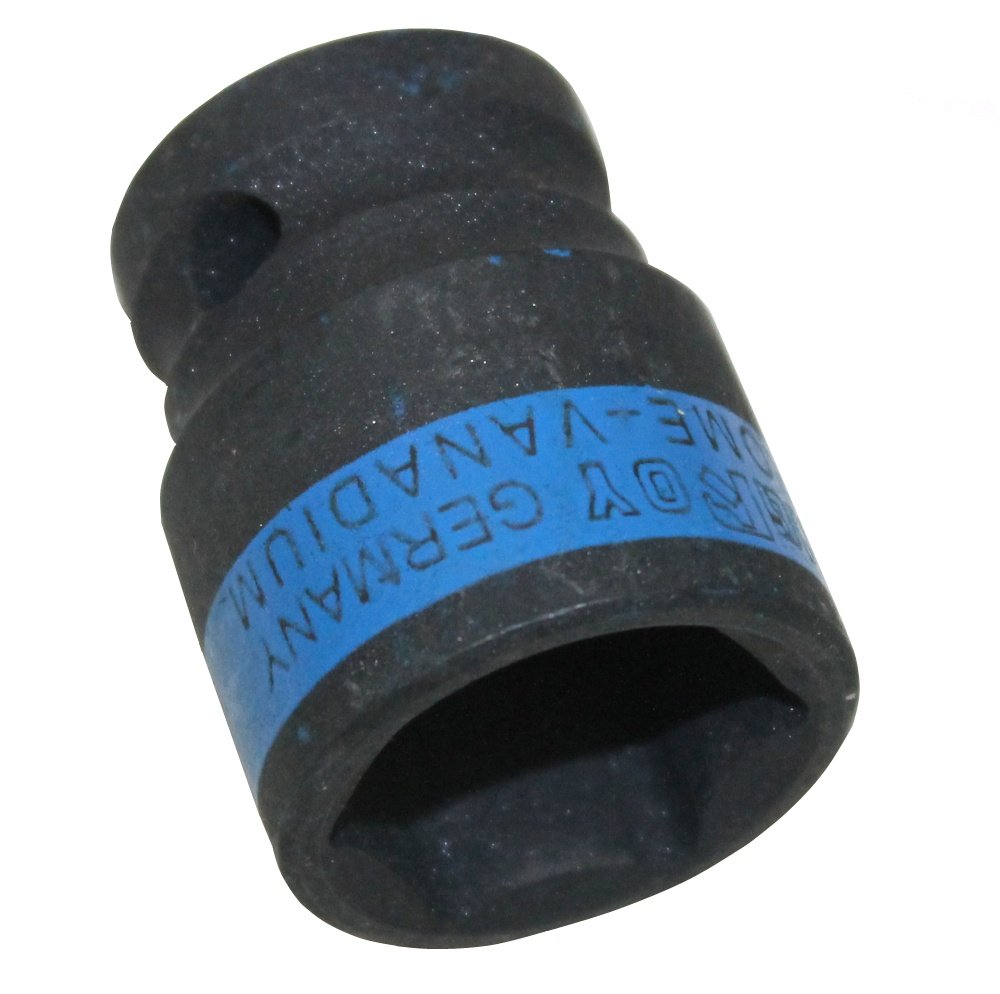 AERZETIX Douille à Choc 1/2 Pouce - Six Pans Creux 17 Mm - Qualité Pro Cr-V Pour Clé à Choc Ou Clé à Cliquet