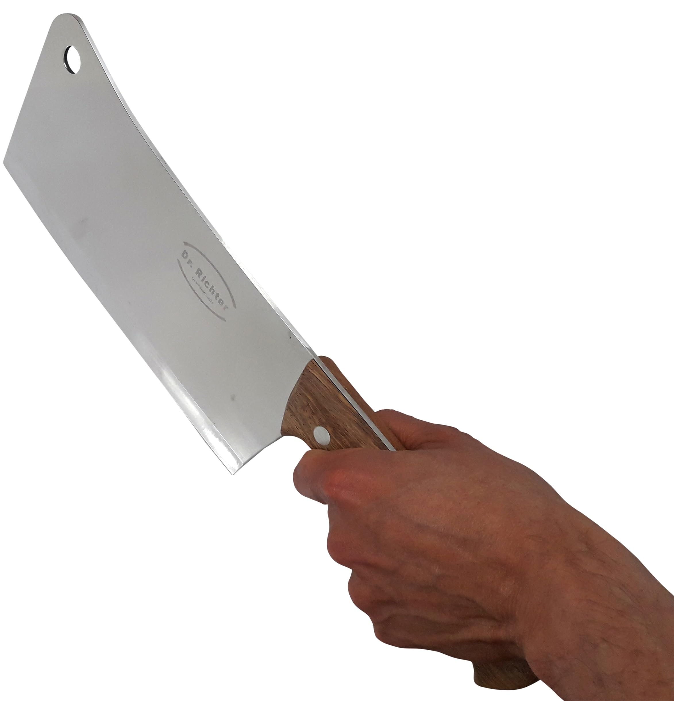 edizione Giant - Mannaia XXL (lunghezza lama: 25,5 cm, lunghezza totale: 41 cm, peso oltre 1 kg, in acciaio inossidabile), da cucina
