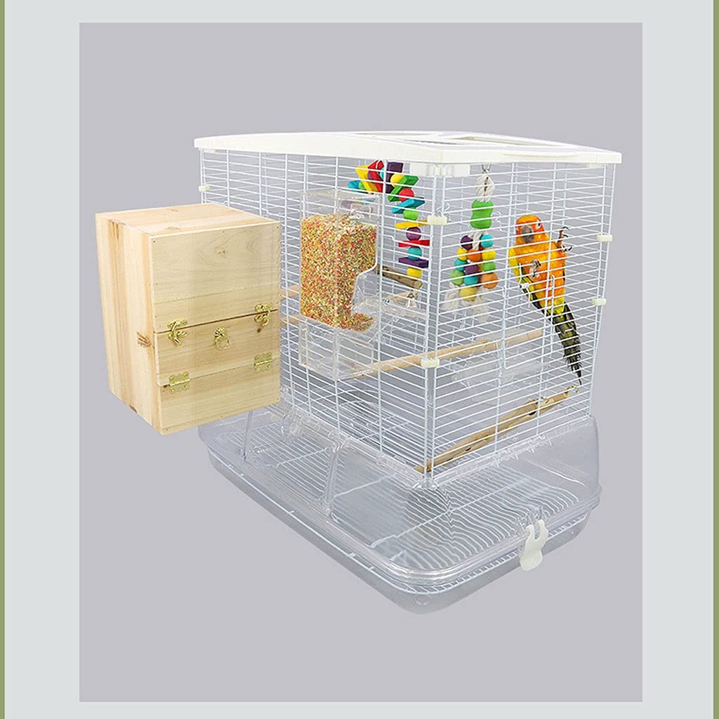 Gabbia Voliera Gabbia per Uccelli Cage Cage Grande Gabbia Riproduzione con Contenitore di Cibo Adatto, per parrocchetti Canarini Amore Uccelli Piccoli pappagalli Avariay Trasparente Bird Cage