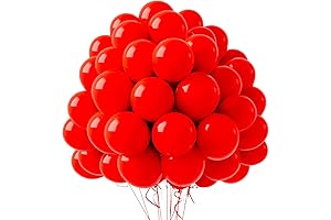 GarMa Red Party Balloons 100 Pack - Enhance Your Celebrations with Vibrant Decor