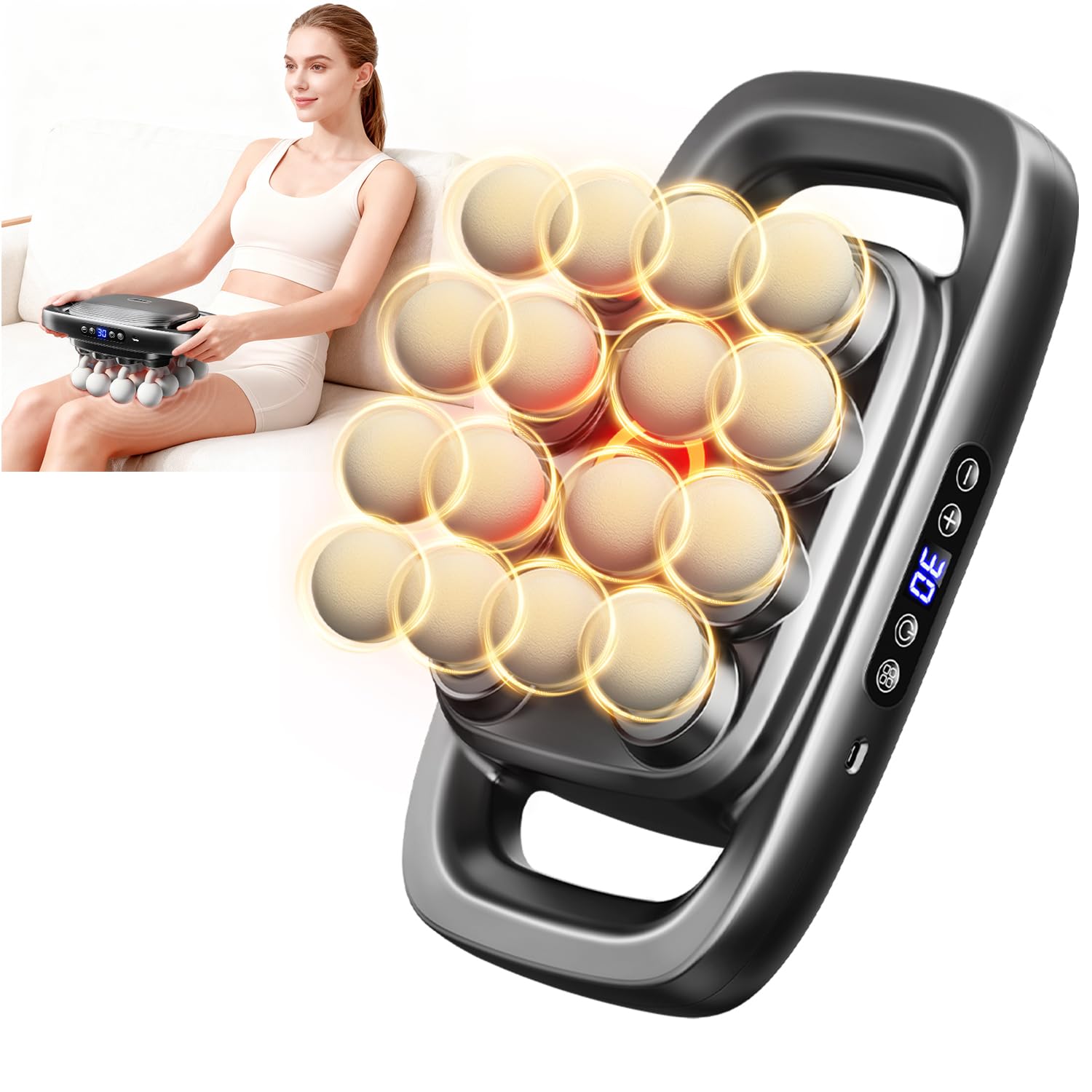 KOOTLEE 16 Heads Massage Gun Set