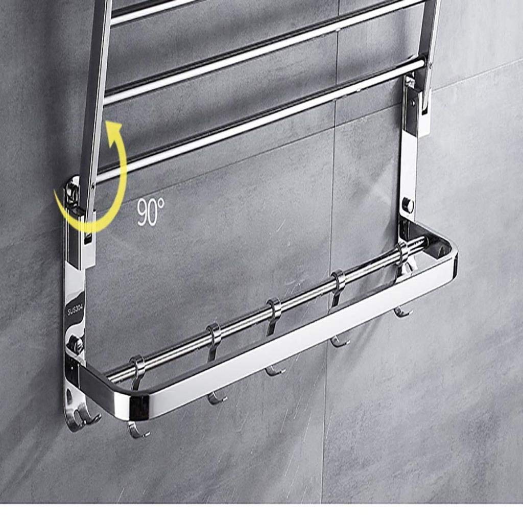 Amazon｜Zxyan タオル掛け 風呂 浴室の棚ステンレス化粧品タオル棚