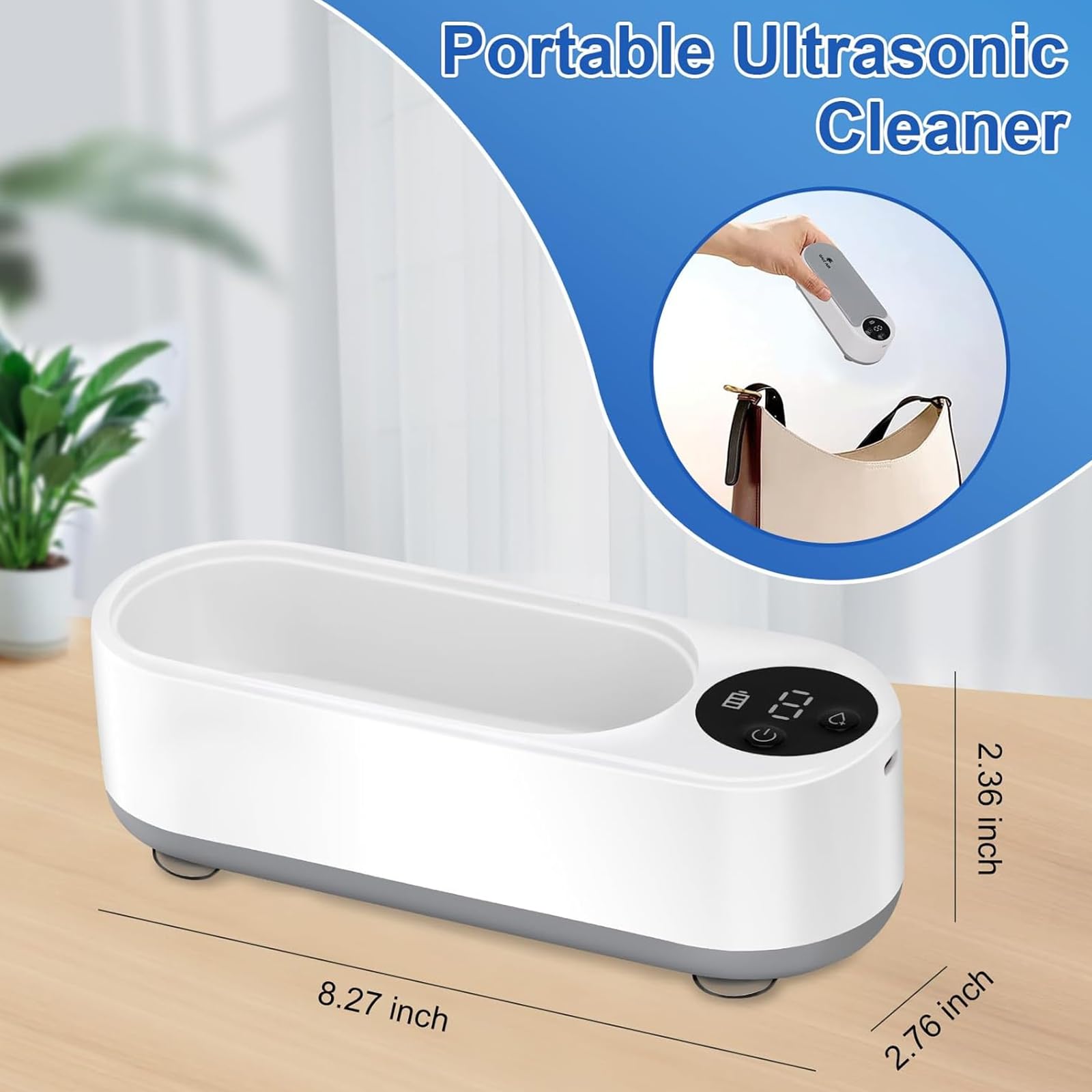 Estuches para Gafas, Máquina limpiadora de Joyas 300 ml, Tiempo Uso: 60 Minutos. Ideal for Gafas, Anillos, Pendientes, Collares y Correas Reloj