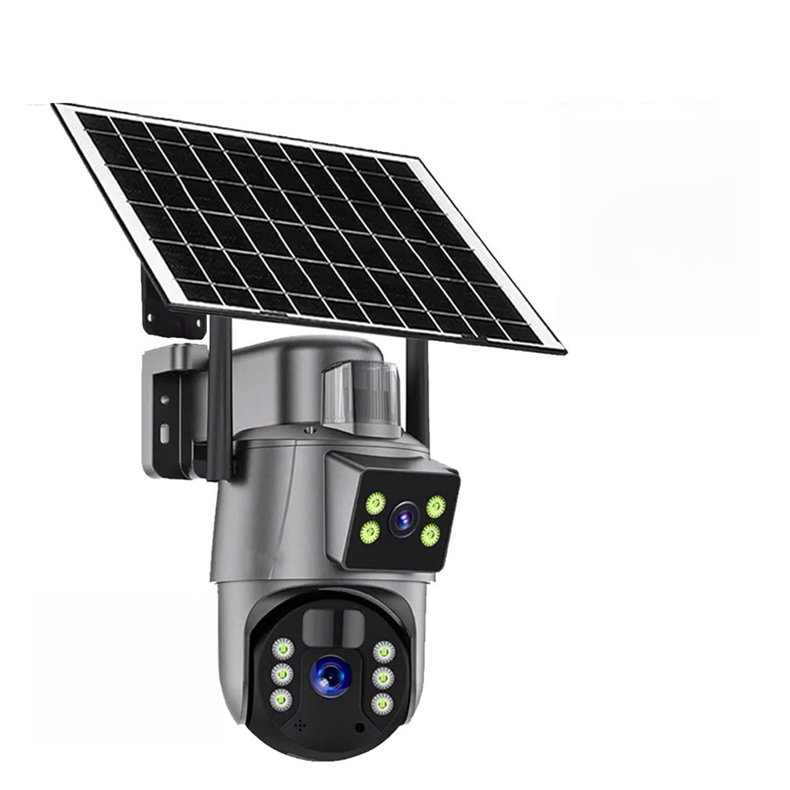 JVDDI 6MP 4G/WiFi Solar Camera Outdoor Wireless CCTV Surveillance Camera With Solar Panel Dual Lens PTZ IP Cam Security Protection(4G Camera No Card)