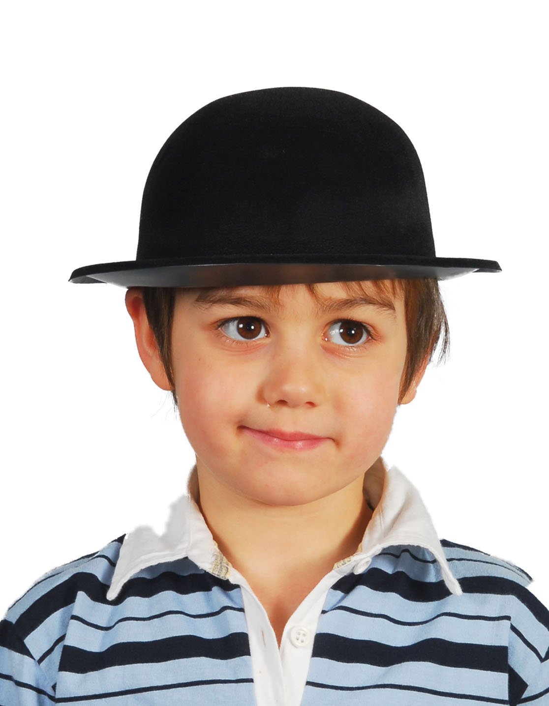 Guirca - Sombrero hongo (bombín) negro infantil (13345)