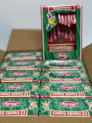 Miniatura 5 de Sabor a menta de bastón de caramelo, rayas rojas y blancas envueltas individualmente, folleto de ideas creativas y caja de golosinas Muchai incluida