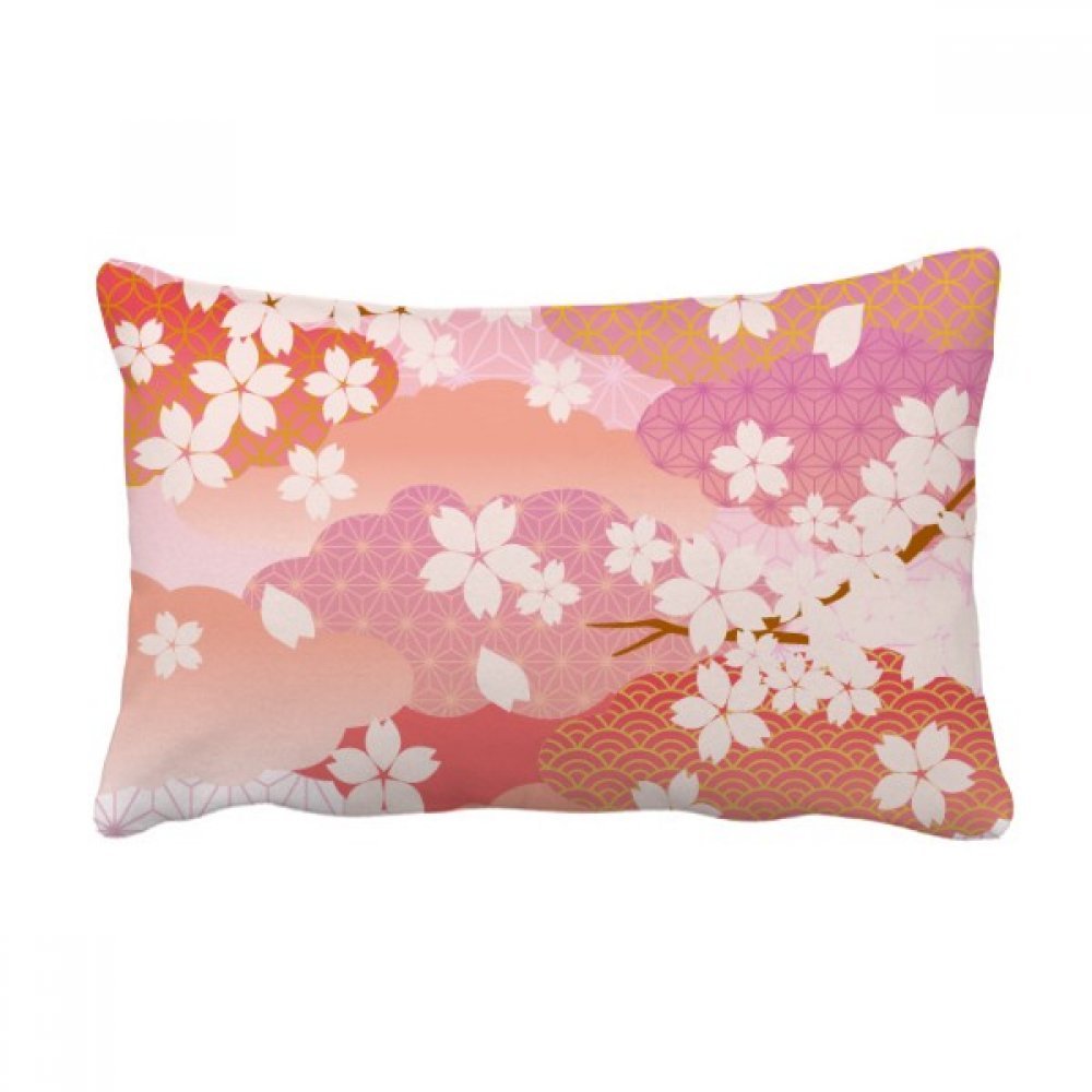 Coussin de Canapé Fleurs de Cerisier Rose, housse et insert haut de gamme 40x60