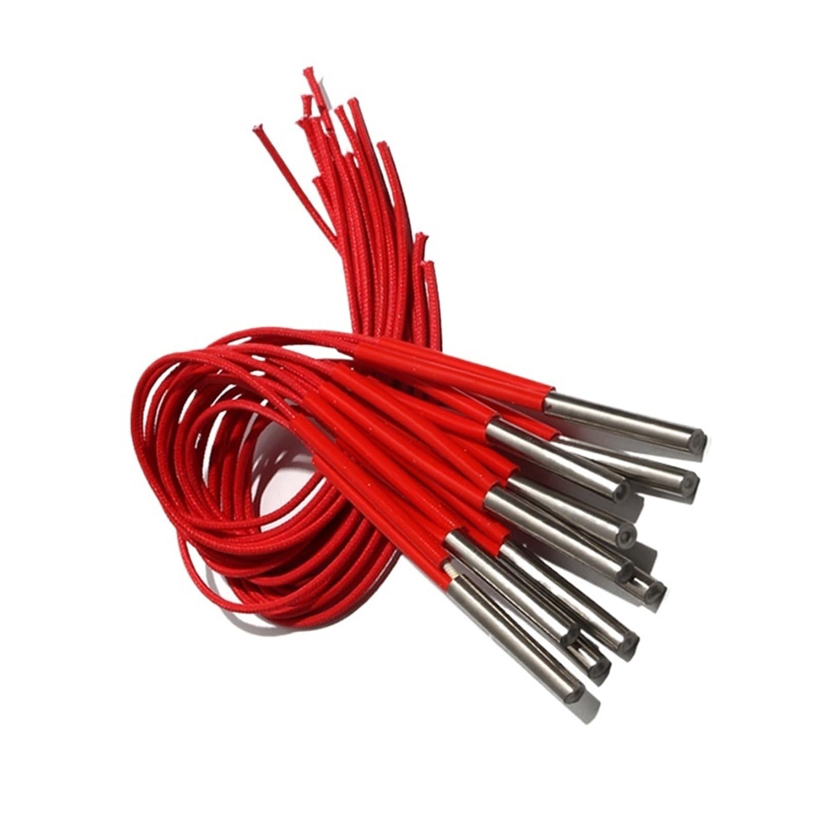 10pcs 8mm Cylindrical Cartridge Heating Element Mould Cartridge Heater 50/52/55/58/60mm 100W/110W/120W(220V,100W 8x50mm)