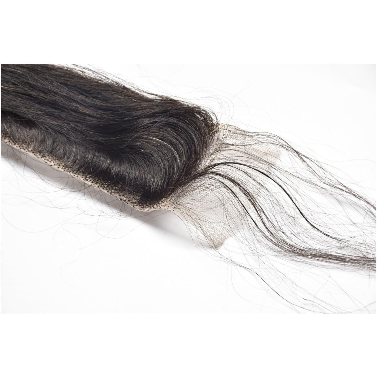 Brazilian Loose Wave 2x6 Lace Closure 100% Unprocessed Human Virgin Hair Pre Plucked Loose Deep Wave Pre-Plucked Hairline Frontal Closure Natural Black With Baby Hair (14inch, 2x6 loose wave closure)