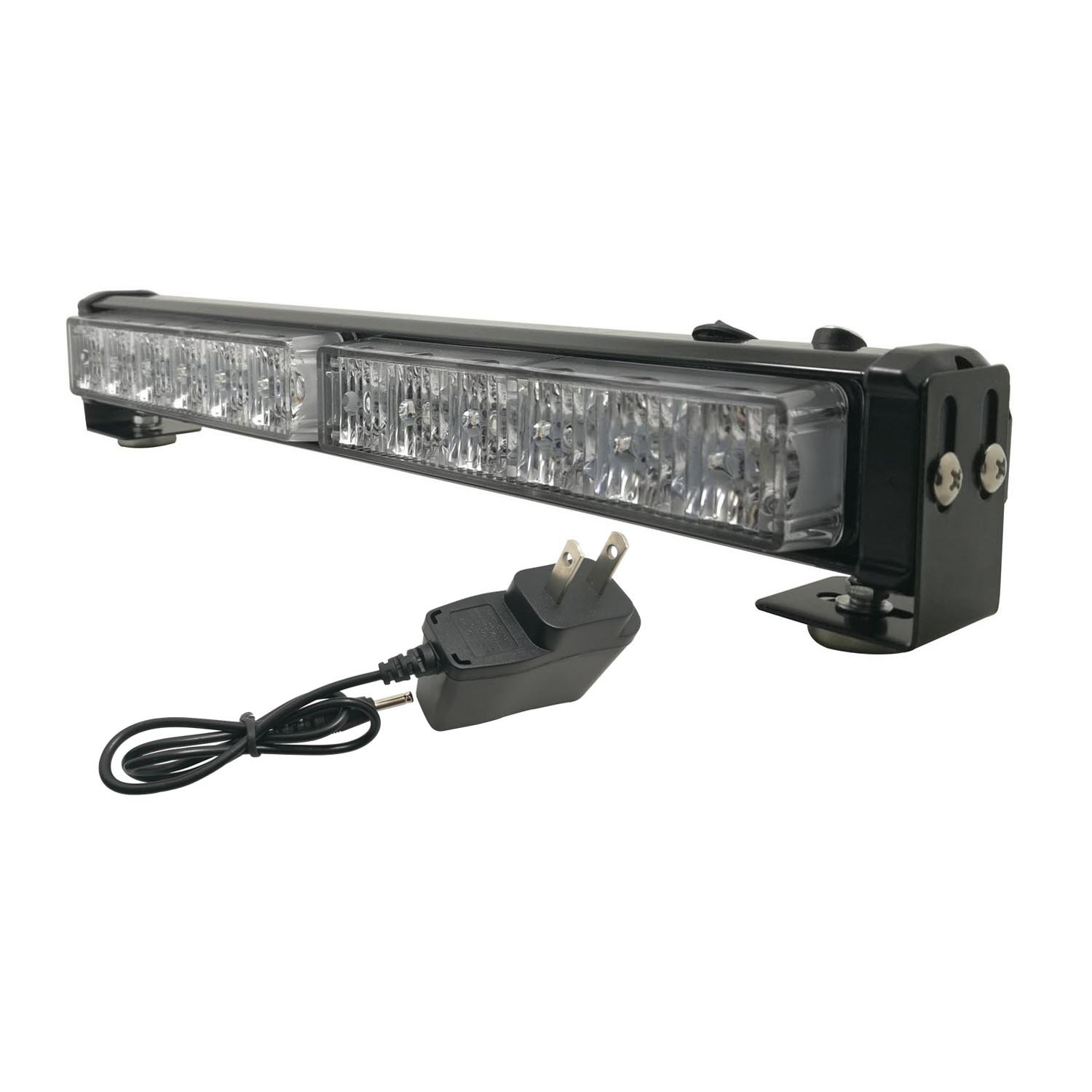 ES-6D2C-RB 12 Led Magnetic Emergency Light/Removable Work Light with 5V Rechargeable Battery Charger 2 Heavy Duty Magnets Dual Flash Modes Fit for Different Vehicles-Red Blue