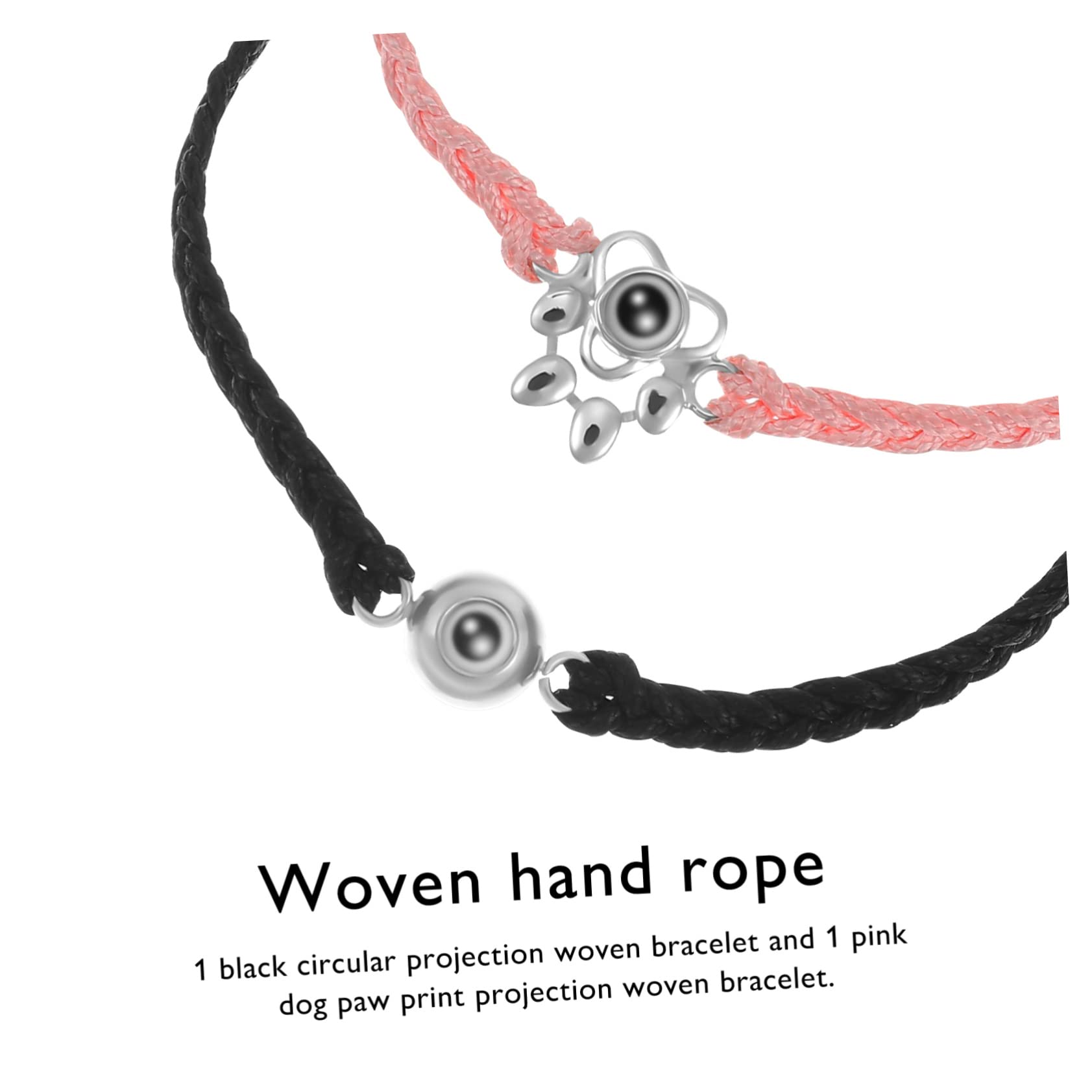 Abaodam 10piezas Pulseras Tejidas Ajustables Con Para Parejas De Joyería Para Hombres y Mujeres Ocasiones Especiales y San Valentín