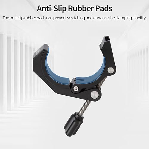 Miniatura 4 de Nitze Abrazadera de cangrejo de cámara con adaptador de rosca de 3/8" a 1/4" para cámaras, luces, ganchos, estantes, trípodes y barras transversales