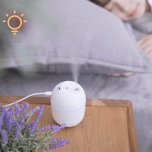 Miniatura 8 de Humidificador de aire USB pequeño de 7.4 fl oz, mini difusor portátil de niebla fría para dormitorio, oficina, escritorio, automóvil, atomizador de
