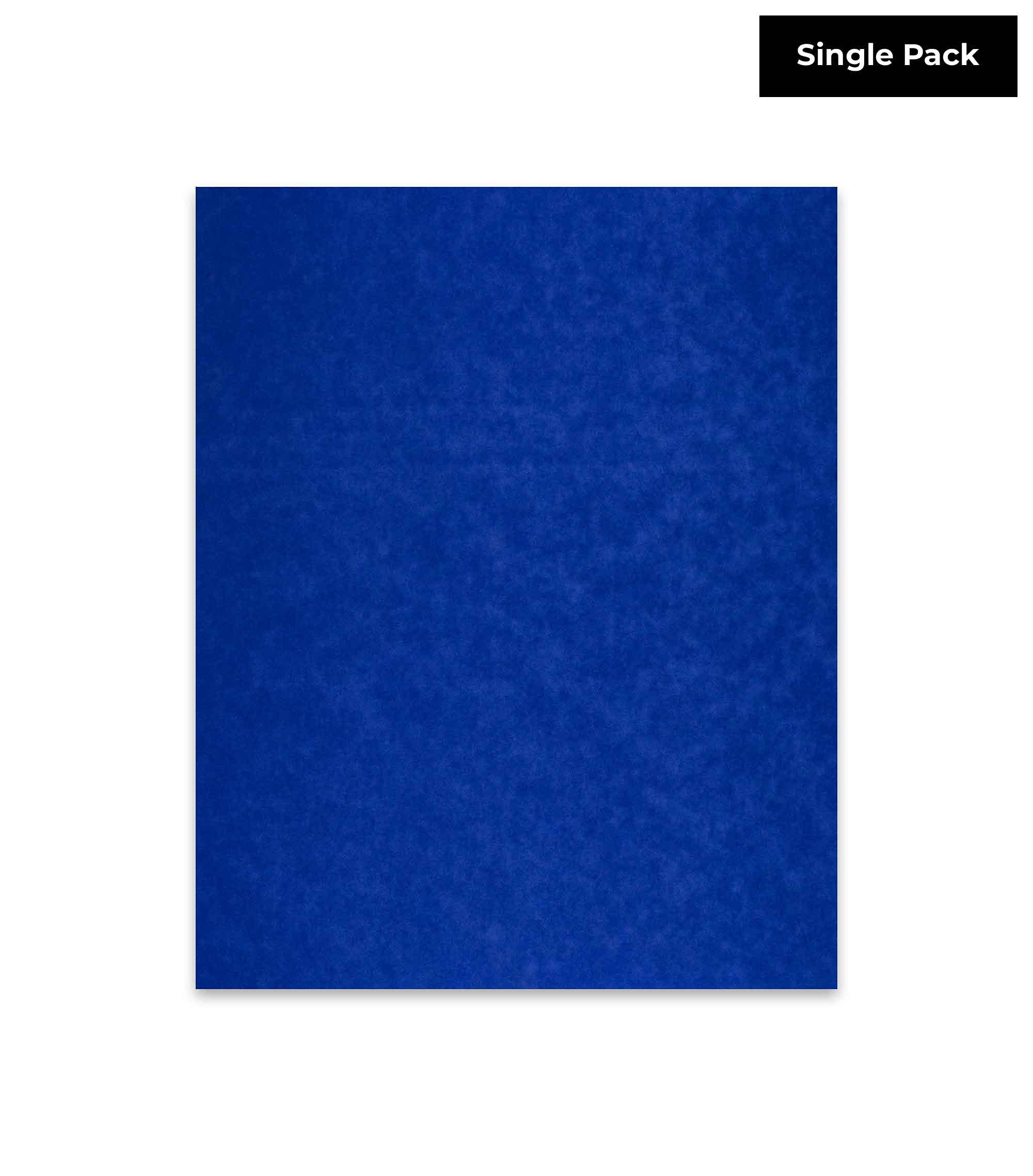 CountryArtHouse Royal Blue Suede Acid Free 16x20 Backing Board - Uncut Photo Mat Board - 1 Sheet