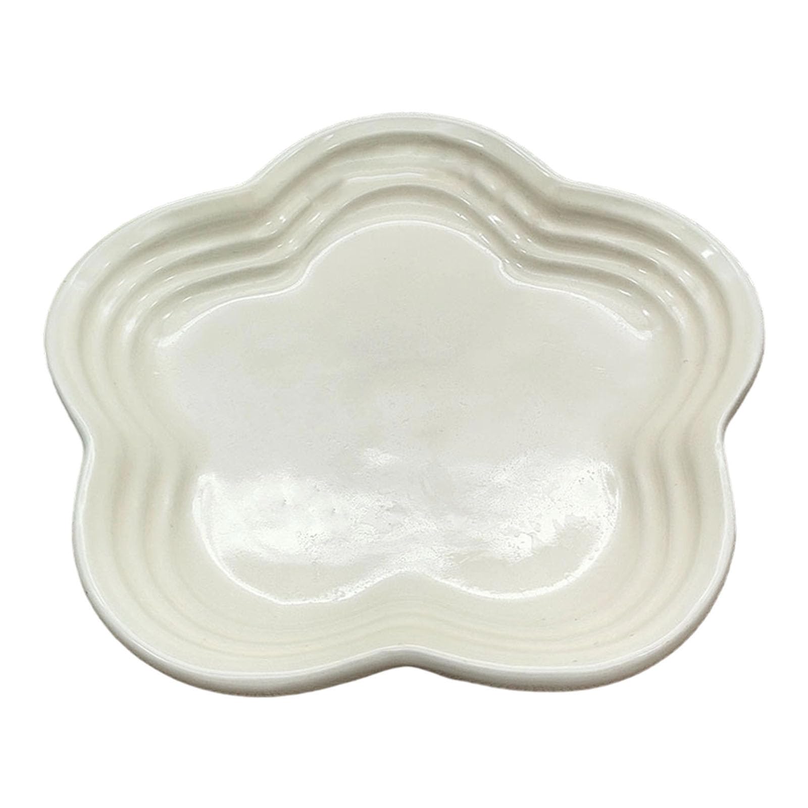 Nucelit 14cm Ceramics Fruit with Elegant Blossoms Pattern Sturdy Serving Dishes Great for Breakfast Appetizers and Snacking Parties