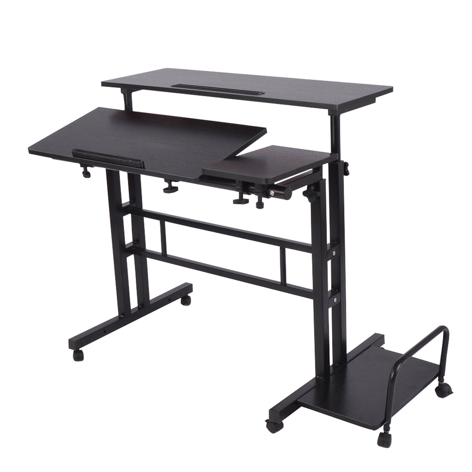 Adjustable Sit to Stand up Desk Standing Desk Laptop Desk Table Stand Computer Workstation with