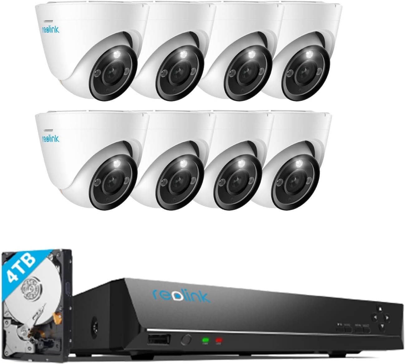 Amazon.com : REOLINK 4K 16CH PoE Camera Security System, 8X RLC