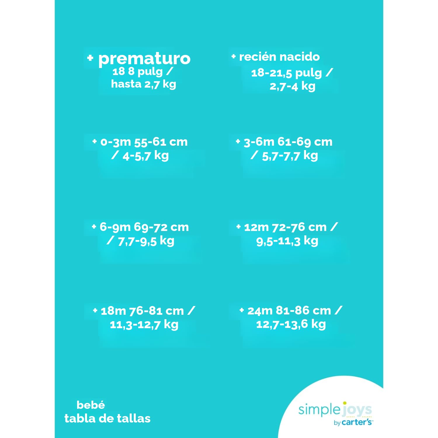 Simple Joys by Carter's Short Sleeve Bodysuit Body Bebé-Niños (Pack de 6) — view 8