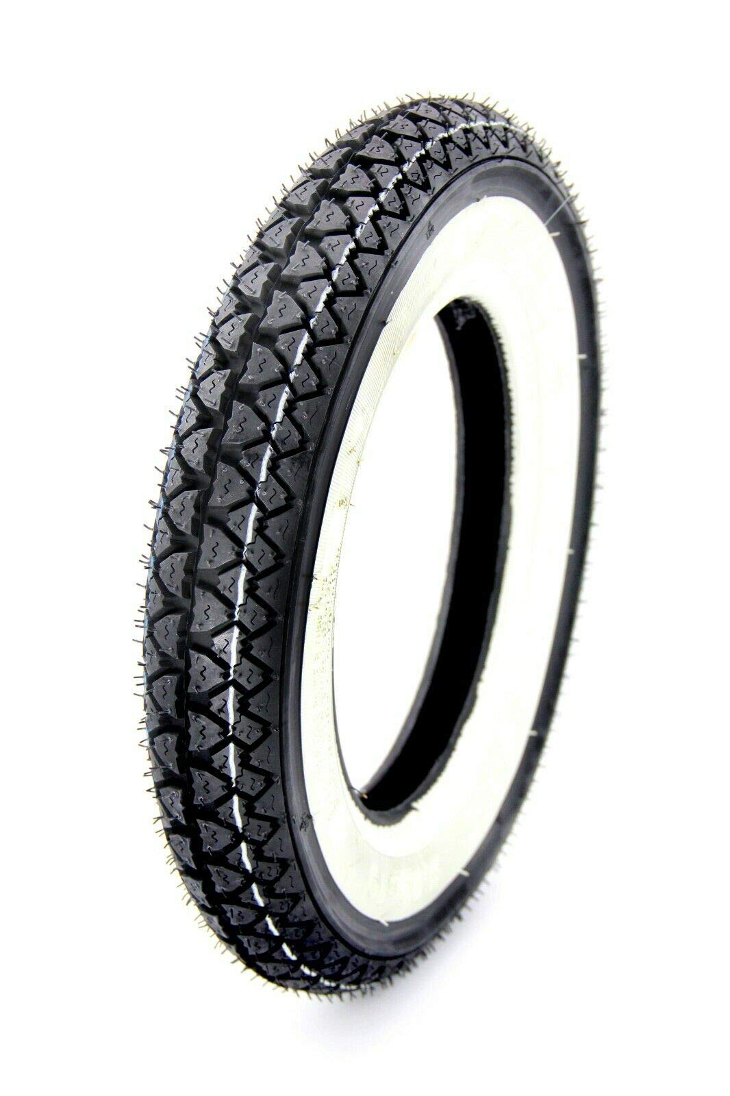 KENDA Weißwand Reifen, Retro Look 3,00 x 10 Zoll, bis 150kg, 100km/h K333 4PR 42J TT für Roller