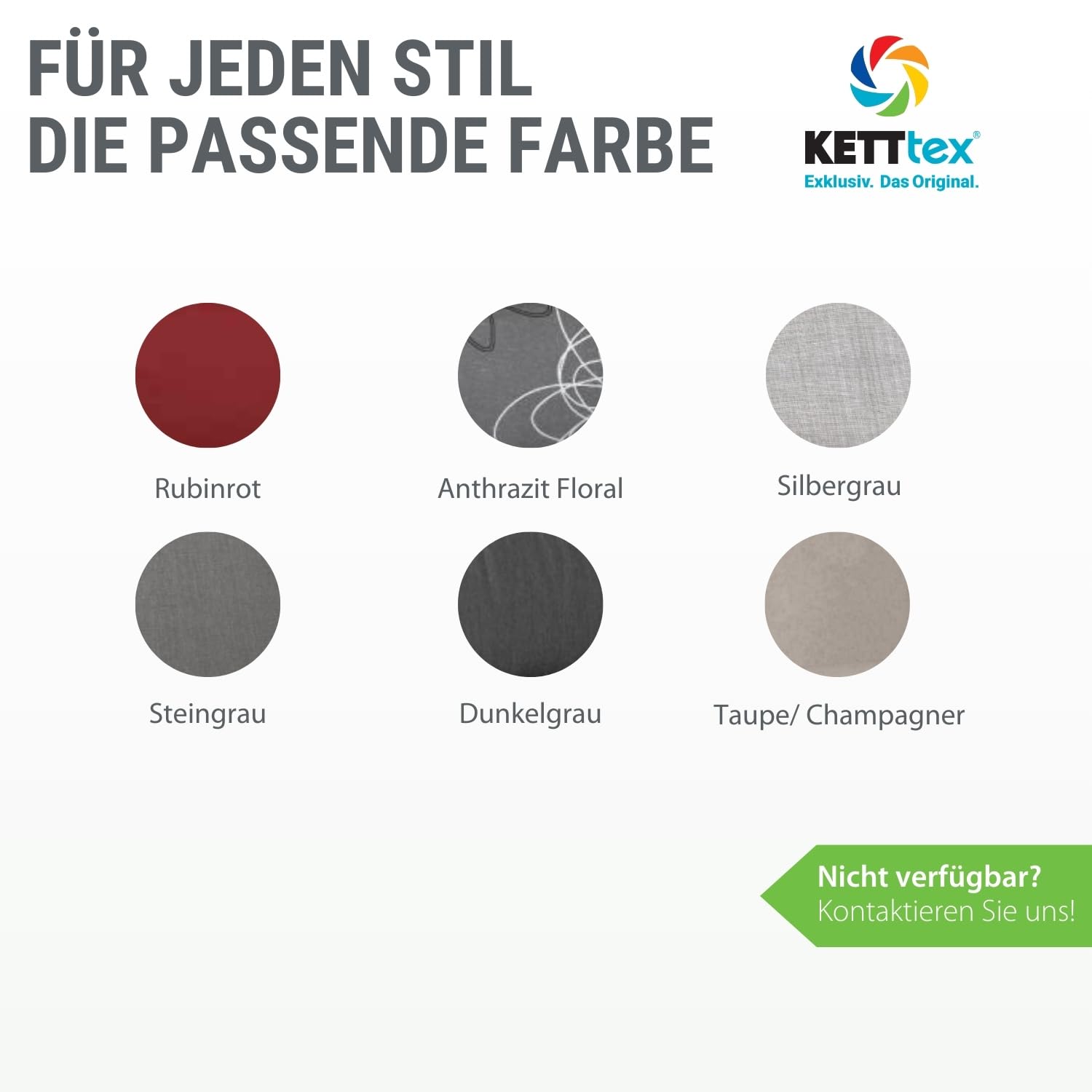 KETTtex Comfort Auflage Niederlehner Silbergrau I Gartenstuhl Polster 100x50x4/7cm I hochwertige und Pflegeleichte Sesselauflage I Wetter- und formbeständige Stuhlauflage I KTH2 Sitzauflage