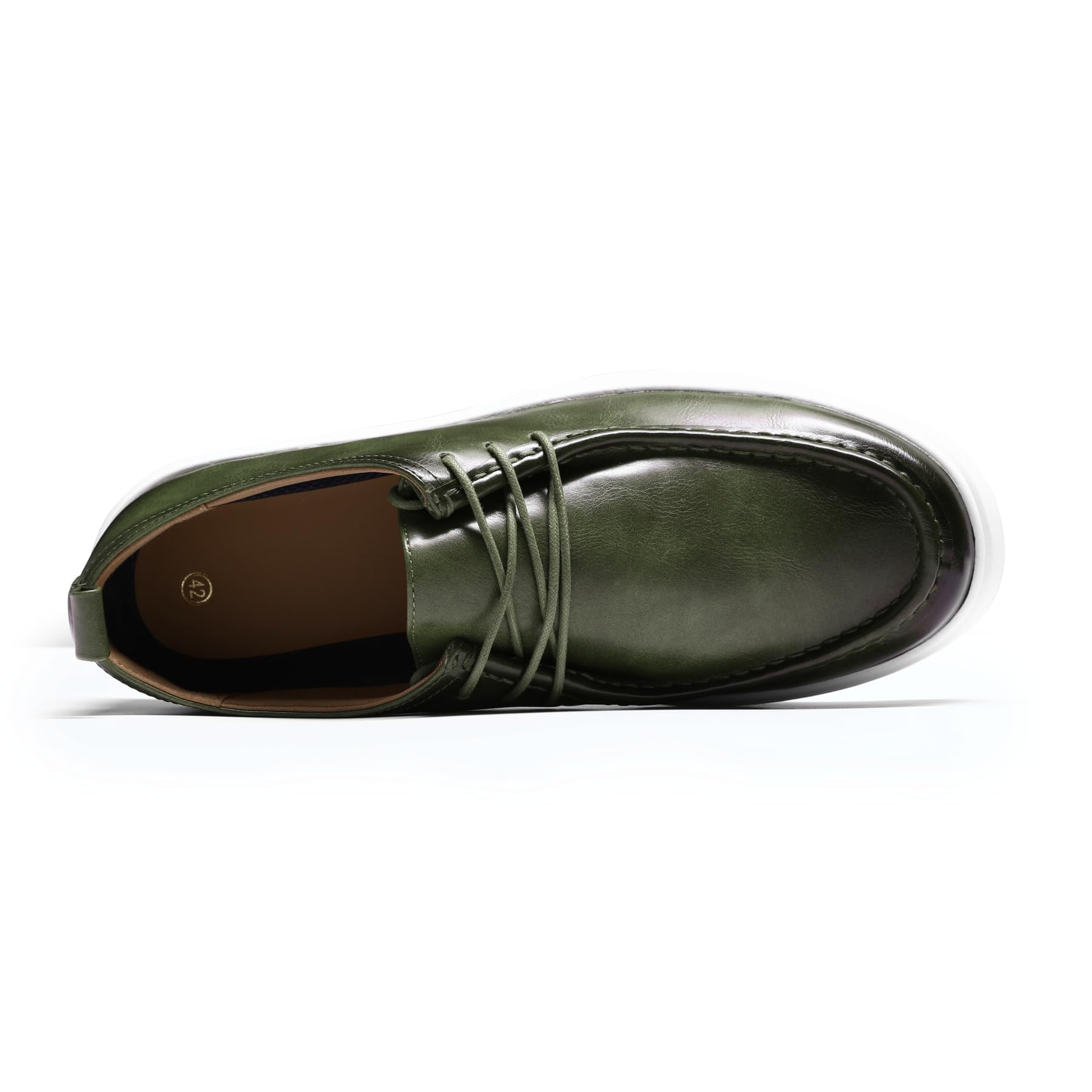 Allthemen Herren Loafer mit Schnürsenkel Mokassin Leder Slipper Business | Flache Sohle, Bootsschuhe, Bequem Leicht, Slipper, Casual, Halbschuhe, Freizeitschuhe, Moccasins