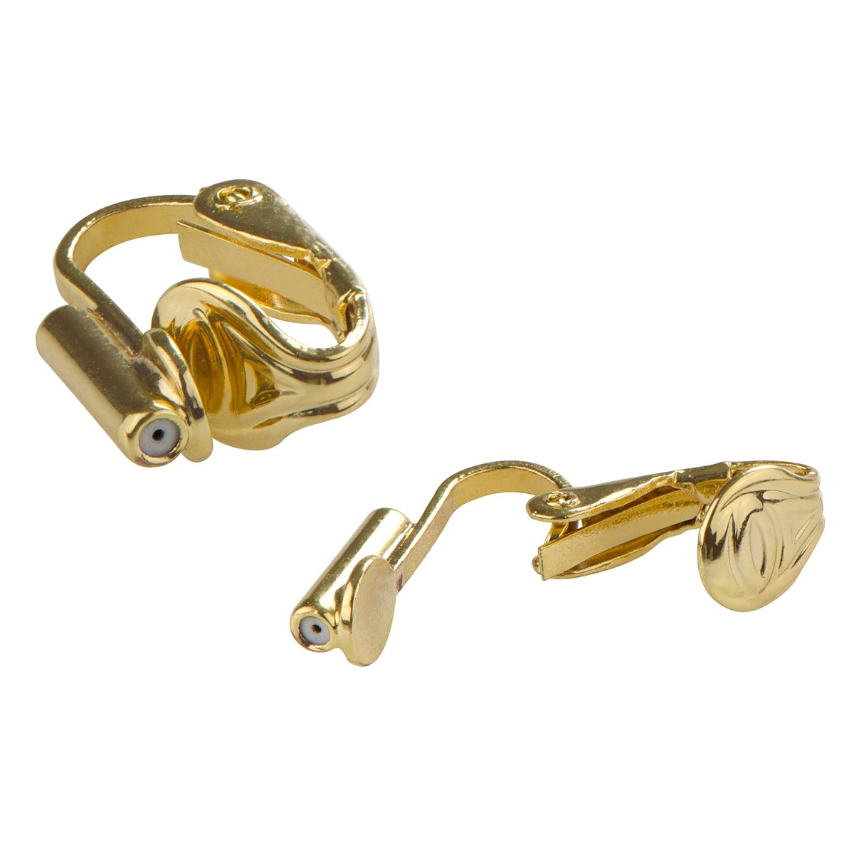 Set of 3 Pairs of Goldtone Barrel Style Clip on Earring Converters