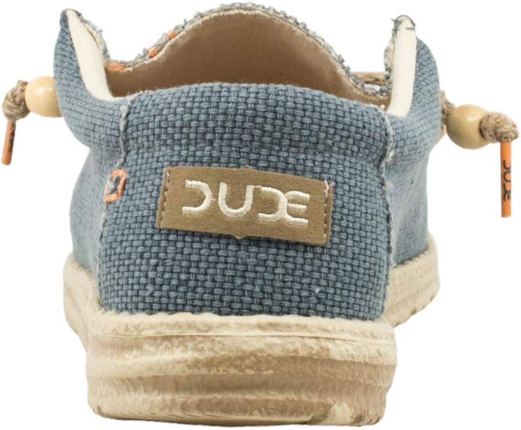 Hey Dude Men's Wally Stitch | Men's Loafers | Men's Slip On Shoes | Comfortable & Light-Weight 7 Navy