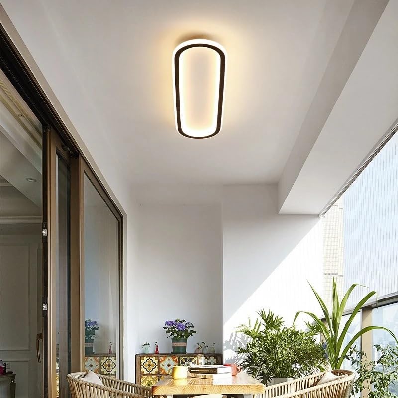 Plafonnier annulaire noir 80cm suspension LED pour cuisine
