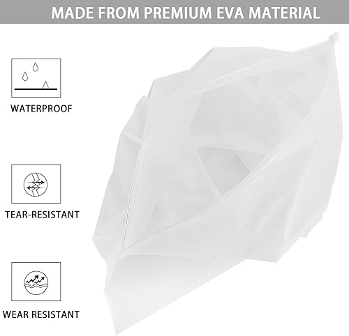 Miniatura 3 de 150 bolsas de cremallera esmeriladas de 16 x 12 pulgadas, 3 mil de grosor con agujeros de ventilación, bolsas de polietileno con cremallera