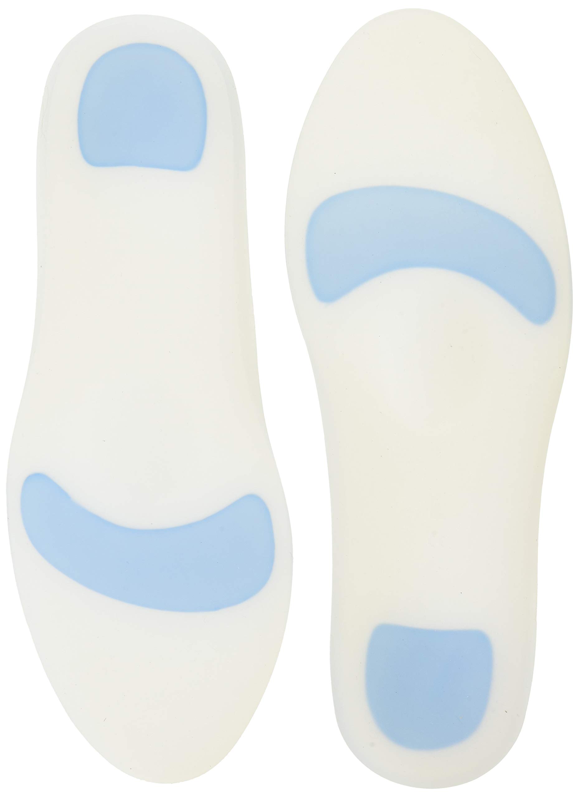 SOLESSilicone Shoe Inserts - Insoles (Pair) Orthopedic Support for Walking, Running, and Fitness - Soft, Comfortable, Hypoallergenic Design (L / 40-41-42), Transparent