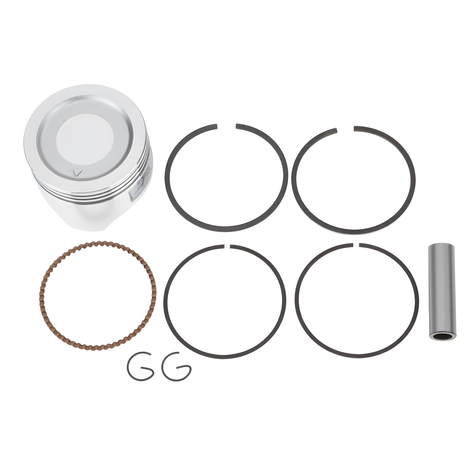 Mechport 60Mm Piston Kit 13101-Zh7-010 Compatible With Honda Gx120 Gxv120 4 Hp
