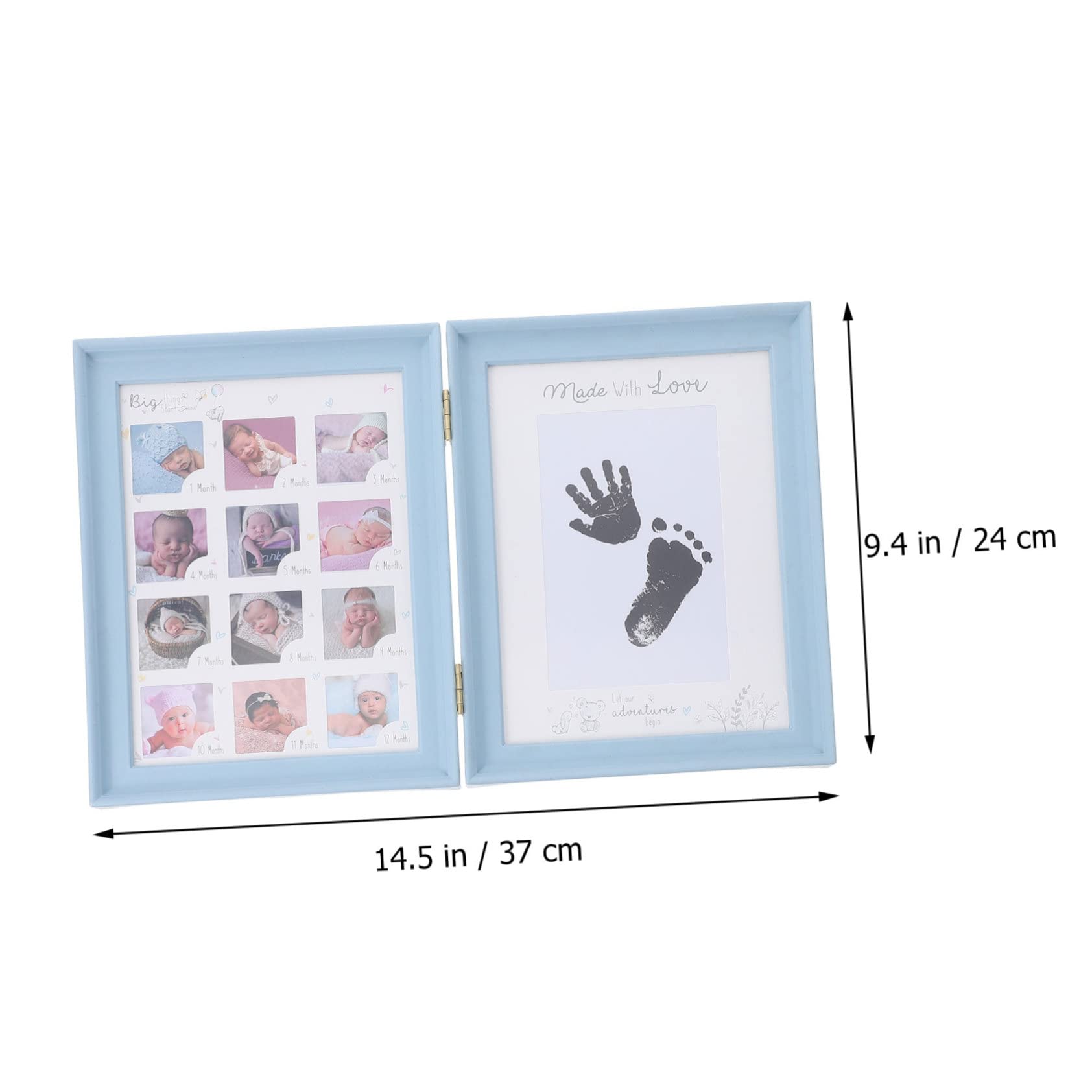 VICASKY Baby Handprint Photo Frame Baby Growth Photo Frame Simple Creative Design Adornment