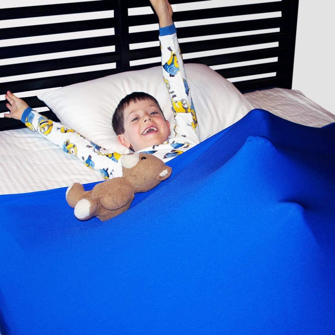 Huggaroo Pouch Sensory Blanket Compression Bed Sheet Blanket for Kids Full and