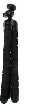 Flexible Foam Tripod Stand, Bebdable Legs, Black