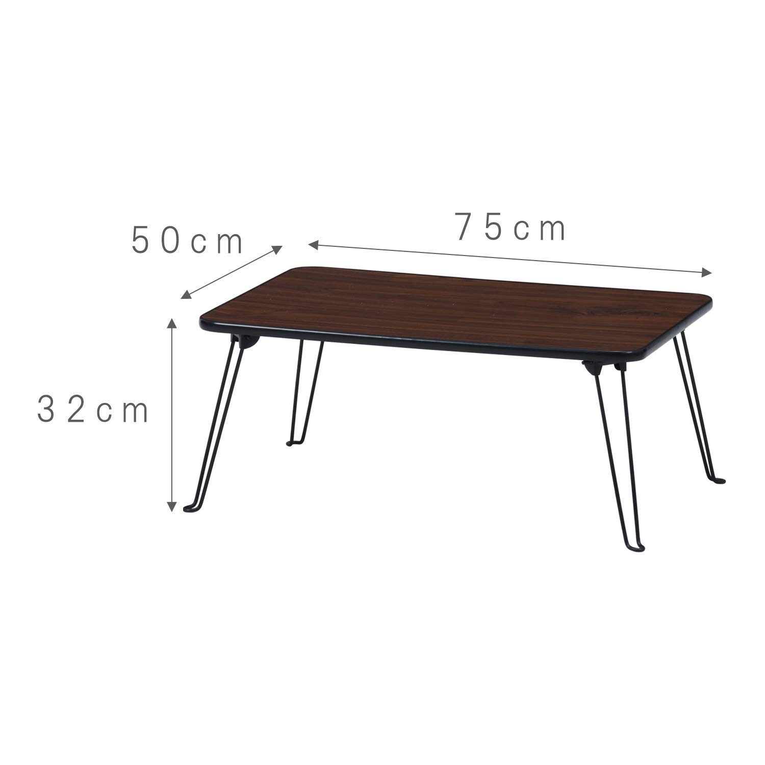 Amazon｜不二貿易 折りたたみ ローテーブル 幅75cm ブラウン 14482｜座