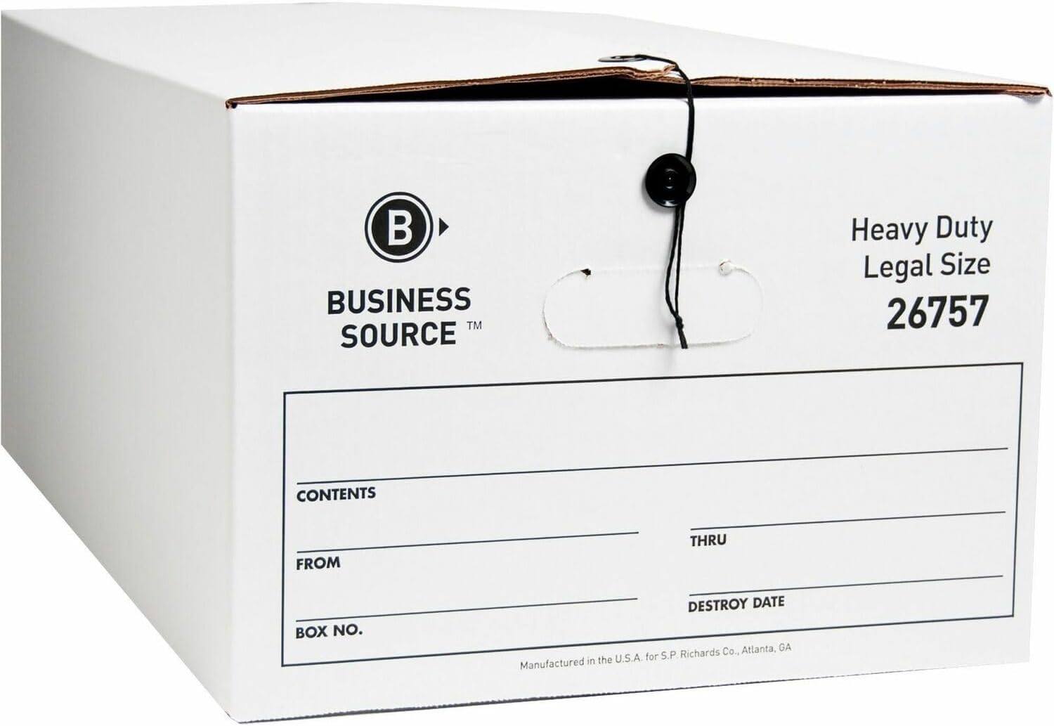 Business Source String/Button Medium Duty Storage Box (12/carton)