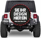 Personalisierte Foto-Reserveradabdeckung - selbst gestalten reifenschutzhülle Fügen Sie Ihr Foto/Logo/Text, Wasserdicht Staubdicht, Universelle Reserveradabdeckung, Fotogeschenk 17 inch