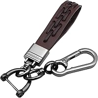 Vista 1 de Microfiber Leather Car Keychain, Suitable for Buick, Ford Leather keychain wristlet Universal for Men and Women