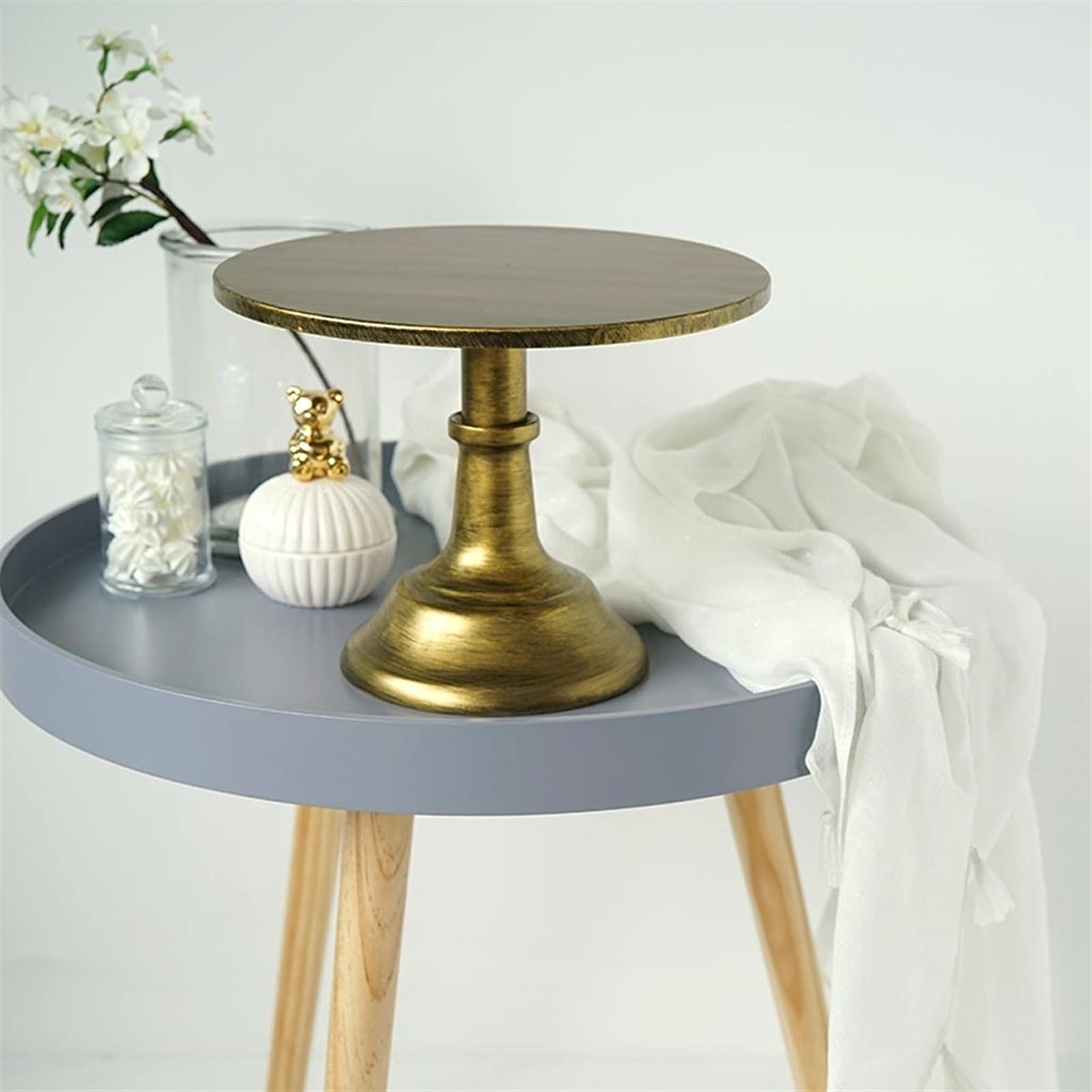 Soporte para Tartas, Soporte de Metal para Tartas, Soporte para Cupcakes, Soporte para Tartas, Bandeja para Tartas, Bandeja para postres, Bandeja para Frutas, b