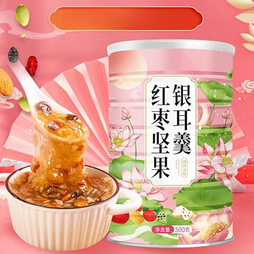 キヤ種子桂花ナッツフルーツ蓮根粉羹500g/缶即席朝食栄養朝食満腹代食粉即席代食粥西湖インスタントナッツ蓮根粉 奇??桂花?果水果藕粉羹500g/罐 即食早餐 健康?生 ??早餐?腹代餐粉 速食冲泡 即食冲?代餐粥 西湖速溶?果藕粉健康養生栄養朝食満腹代替