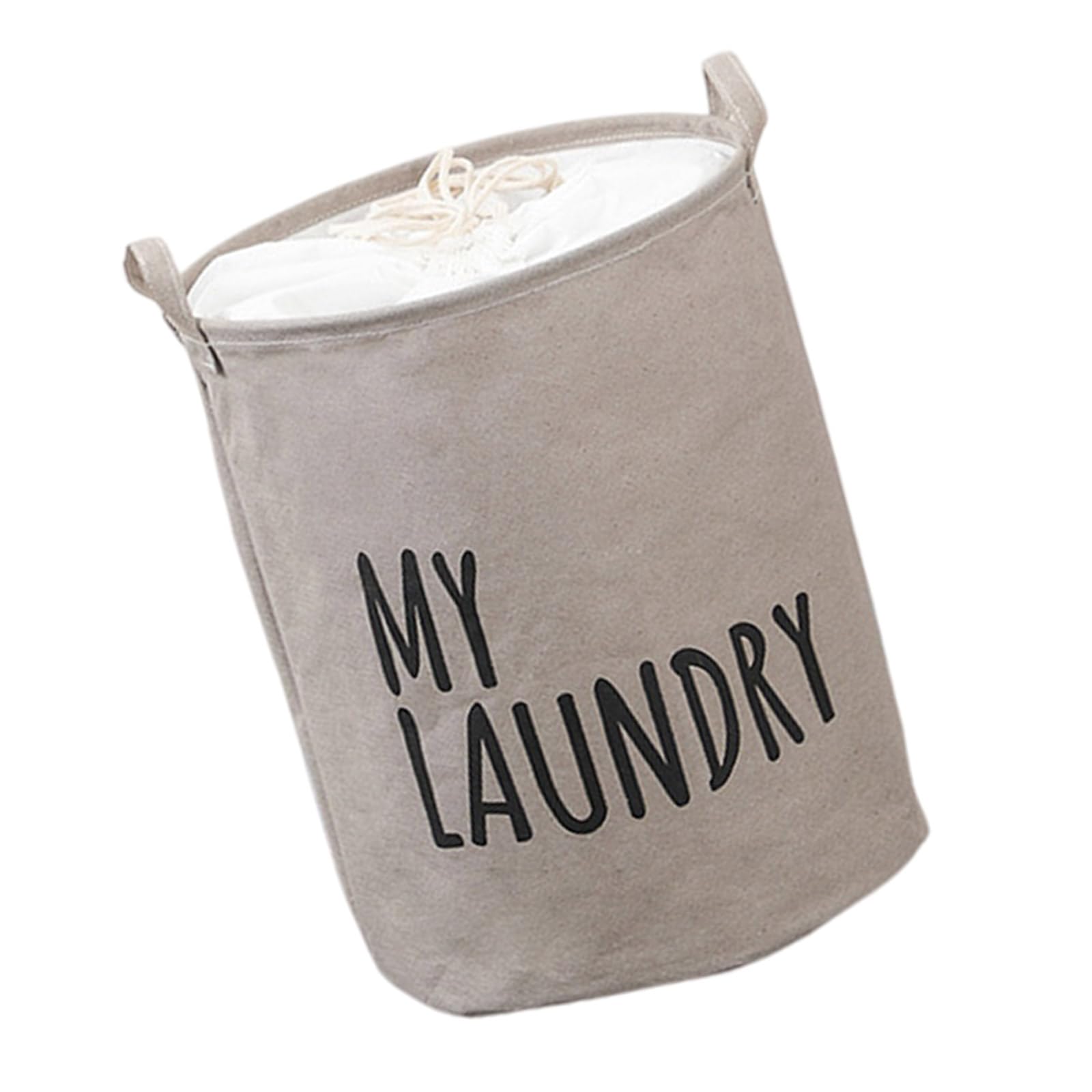 Foldable Laundry Storage Basket Large Capacity Hamper Dirty Clothing Holder with Drawstring Closure Basket