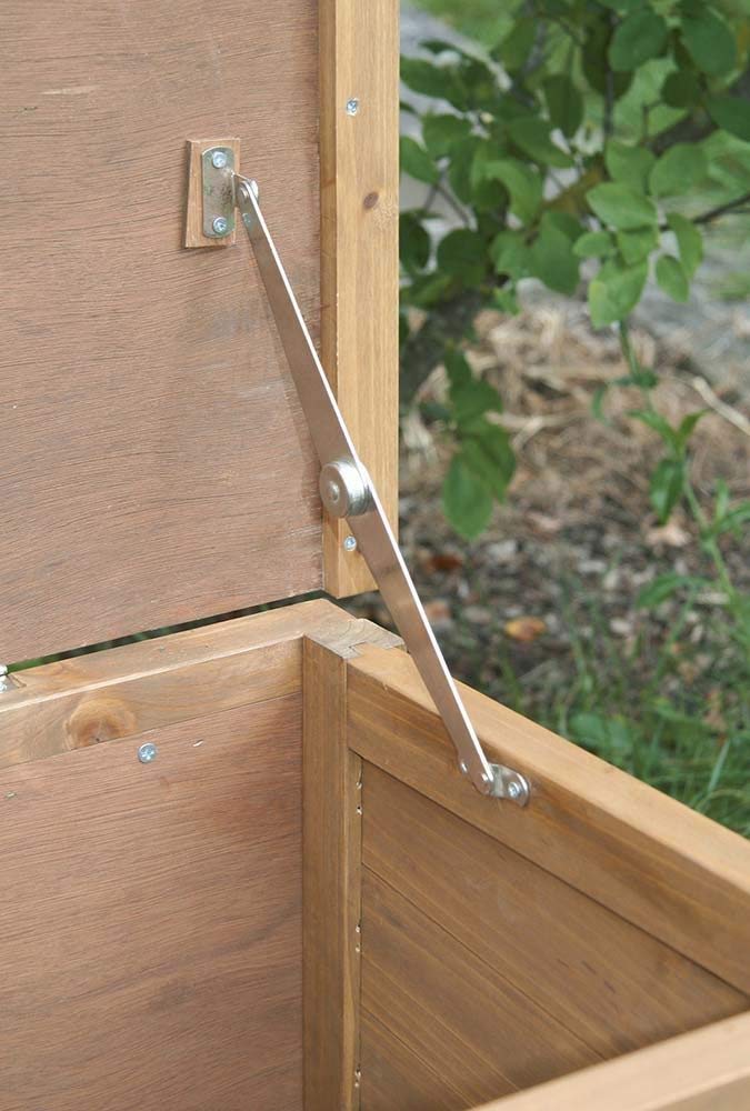 Kerbl Hobbyfarming Hühnerstall Florentina, 146 x 74 x 80 cm, 2 Legenester, 2 Sitzstangen, wetterfestes Dach
