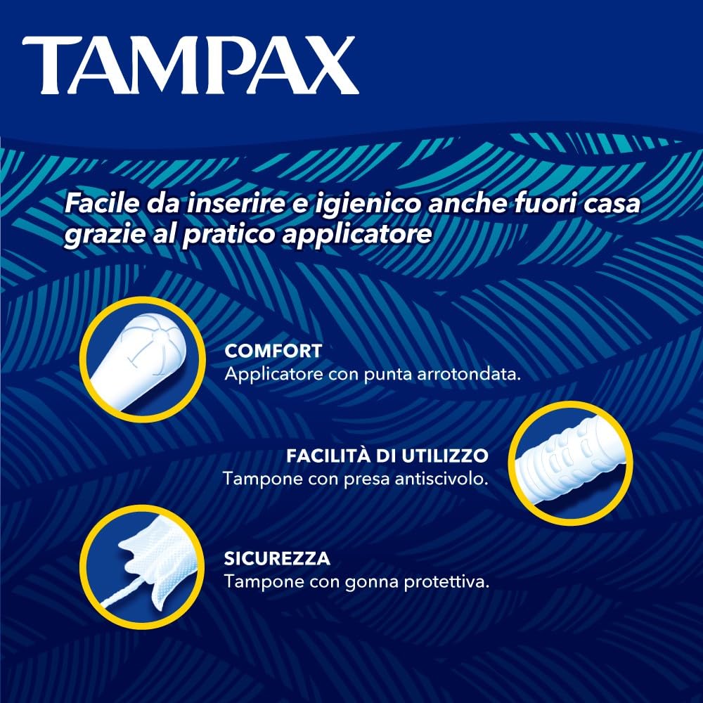 Tampax niebieskie pudełko regularne 30 x tampony z aplikatorem