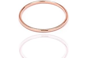 1mm Rose Gold Filled Stackable Ring for Women