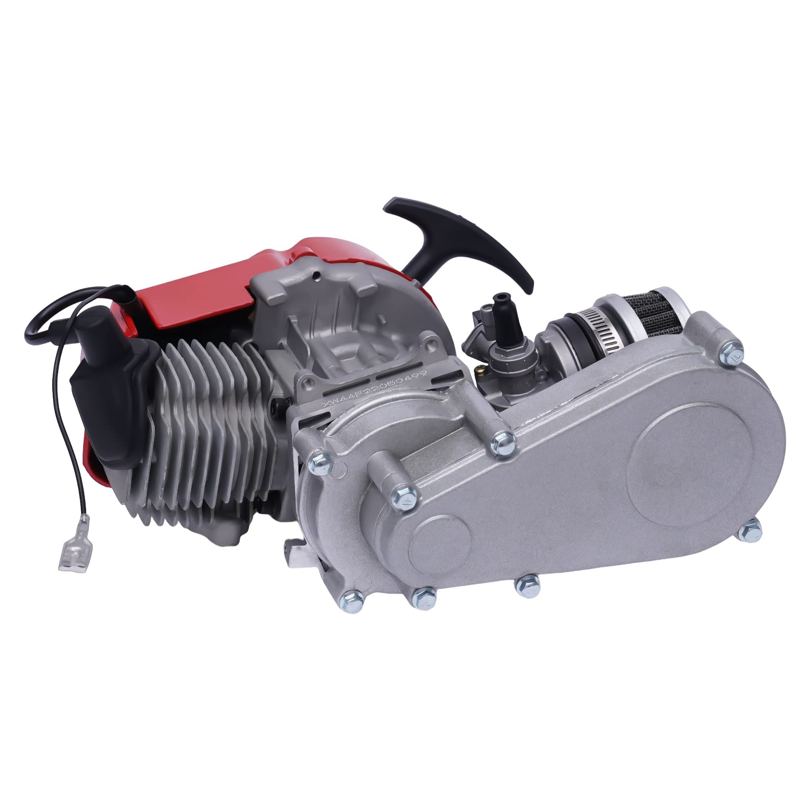 Kit Carburatore 2 Tempi Rosso – Per Motori 49cc 50cc 66cc 80cc 100cc Motorizzati - Foto 6