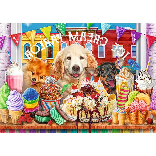 Trefl Prime - Uft-Puzzle Cuteness Overload: Doggy Peekers - 1000 Elemente, Die Dickste Pappe, Bio, Hunde, Tiere, Süßes Bild, Süßigkeiten… – Ansicht 2