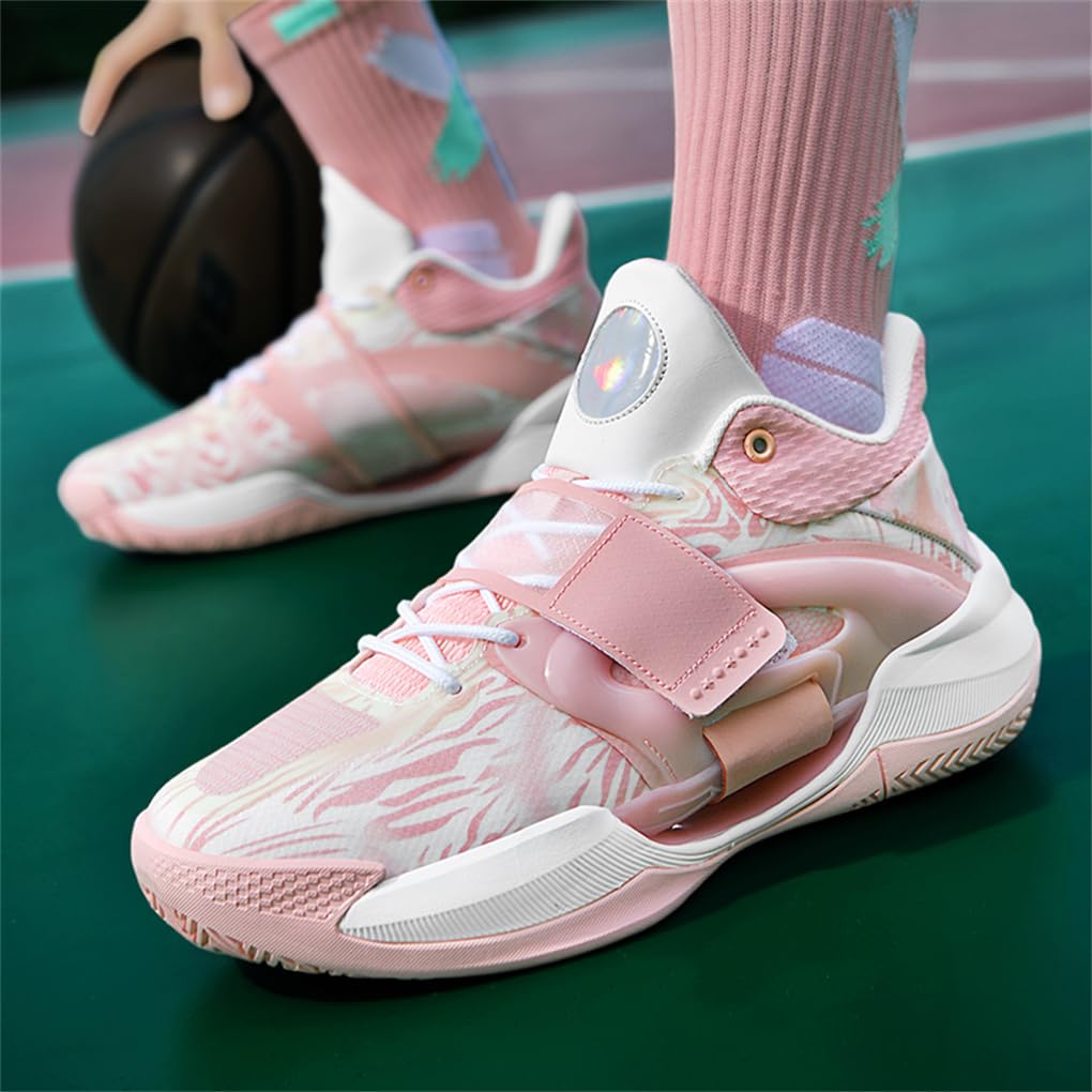 Herren Basketballschuhe High-Top leichte Stoßdämpfung rutschfeste atmungsaktive Outdoor-Sportschuhe Jungen Mädchen Indoor-Schuhe