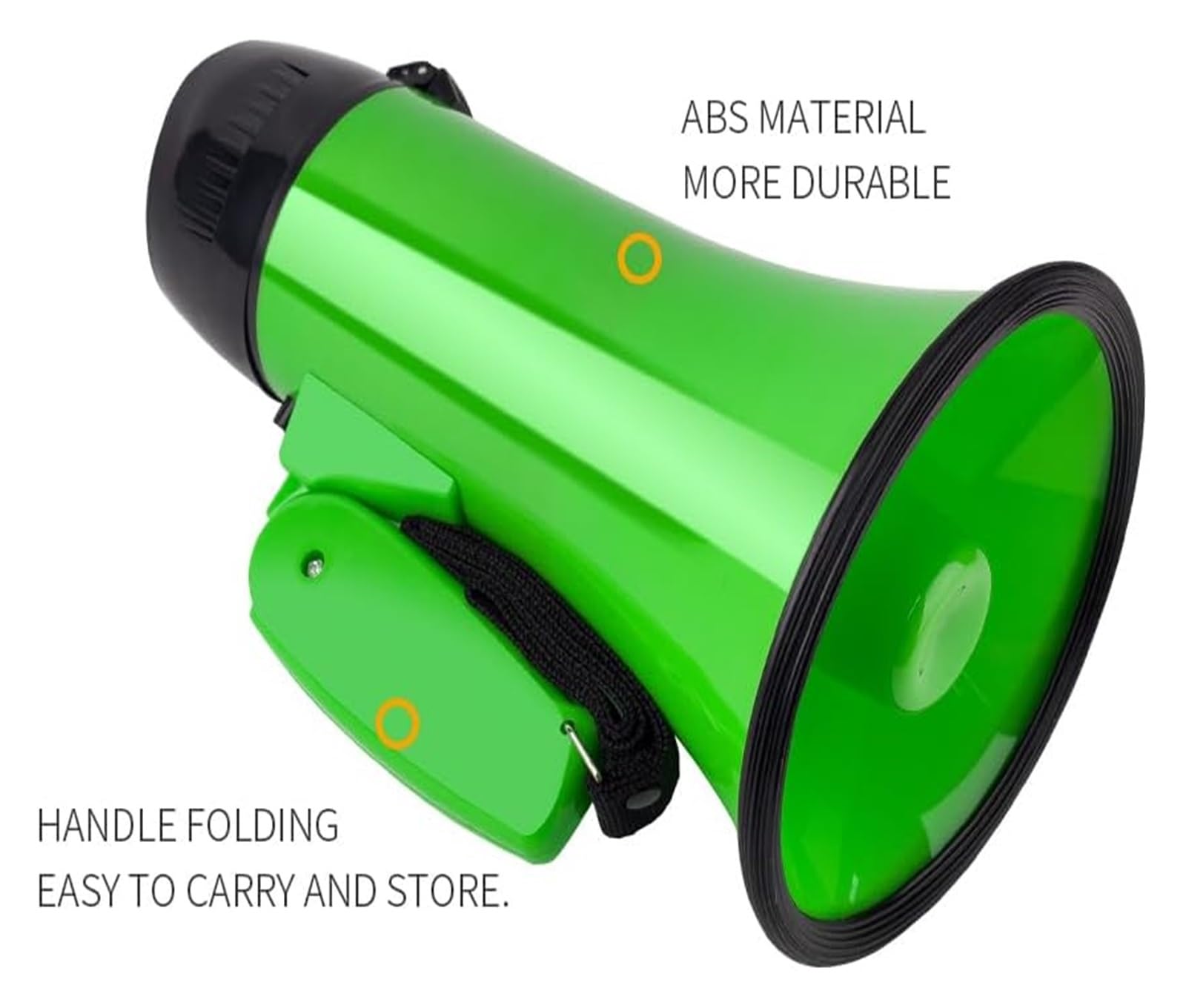Megáfono,altavoz megáfono portátil, Bocina de grabación con altavoz de 25 vatios for cualquier deporte al aire libre, fanáticos y entrenadores de porristas o micrófono for ejercicios de seguridad (sin